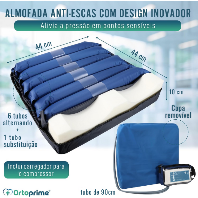 Almofada Antiescaras de Ar com Compresor | Almofada Cadeira de Rodas